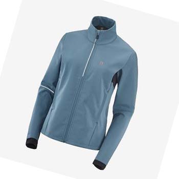 Salomon AGILE SOFTSHELL Bundy Damske Modre | SK 3191JPQ